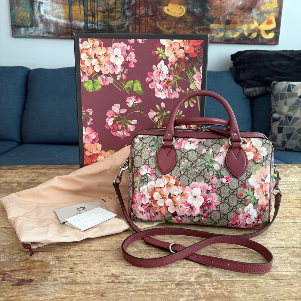 Gucci Bloom Boston Crossbody Bag small - Picture 1 of 14